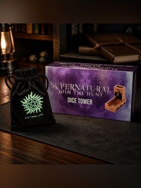 SALE 🔥 Supernatural Join The Hunt Dice Tower & D&D Dice Set - CultureFly